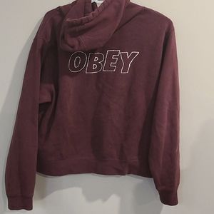 Obey Burgundy hoodie